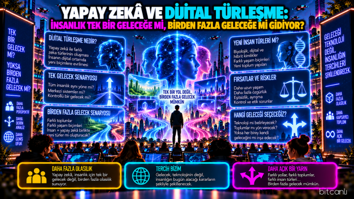 Yapay Zekâ ve Dijital Türleşme: İnsanlık Tek Bir Geleceğe mi, Birden Fazla Geleceğe mi Gidiyor?